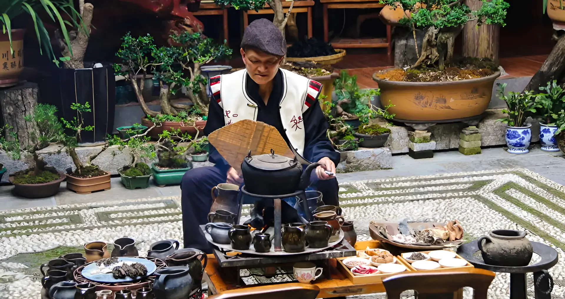 South Gate Square of Lijiang Old Town with traditional Naxi architecture